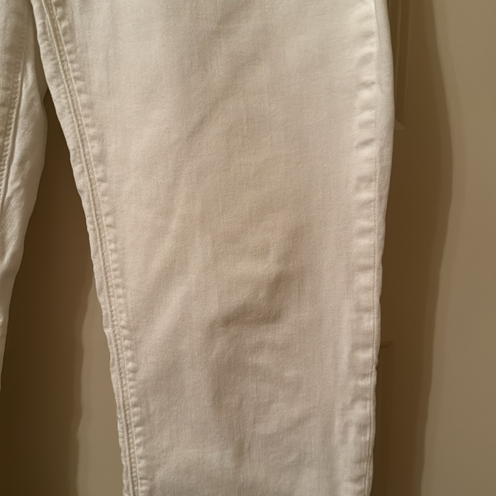 WHBM Women's Slim Crop White Skinny Jeans Size 10 EUC - Picture 9 of 16
